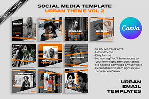 Urban Social Media Template - Canva