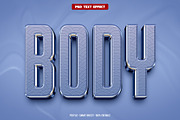 Body 3D editable text effect, a Layer Style Add-On by Hello Muh (Thumbnail 1 of 2)