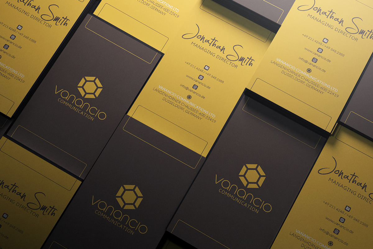 Clean Professional Business Card, a Business Card Template by Marvel (Photo 2 of 5)