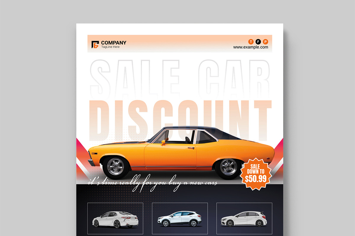 Car Sale Flyer Layout Teamplate, a Flyer Template by MightyDesign (Photo 4 of 8)