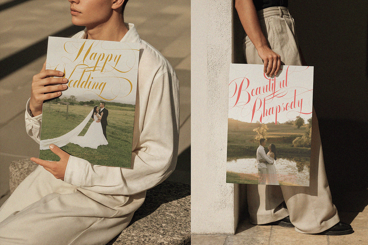 GLOWING ROMANCE — Luxury Calligraphy, a Script Font by Enxyclo Studio (Photo 3 of 22)