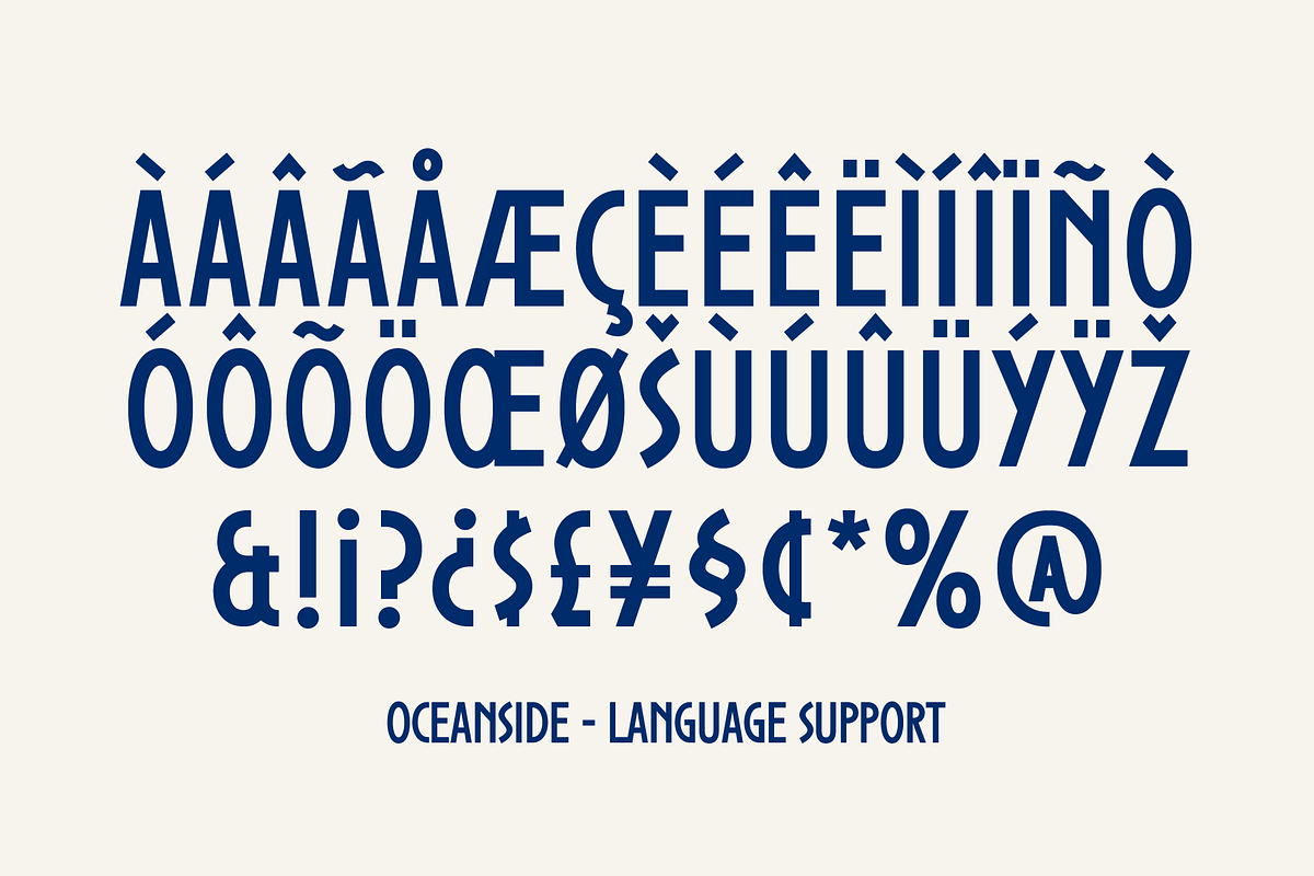 Oceanside Sans, a Sans Serif Font by Bebop Font Foundry (Photo 8 of 8)
