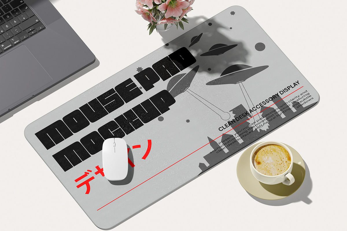 Mousepad Mockup, a Merchandise Mockup by Unerispace (Photo 5 of 5)