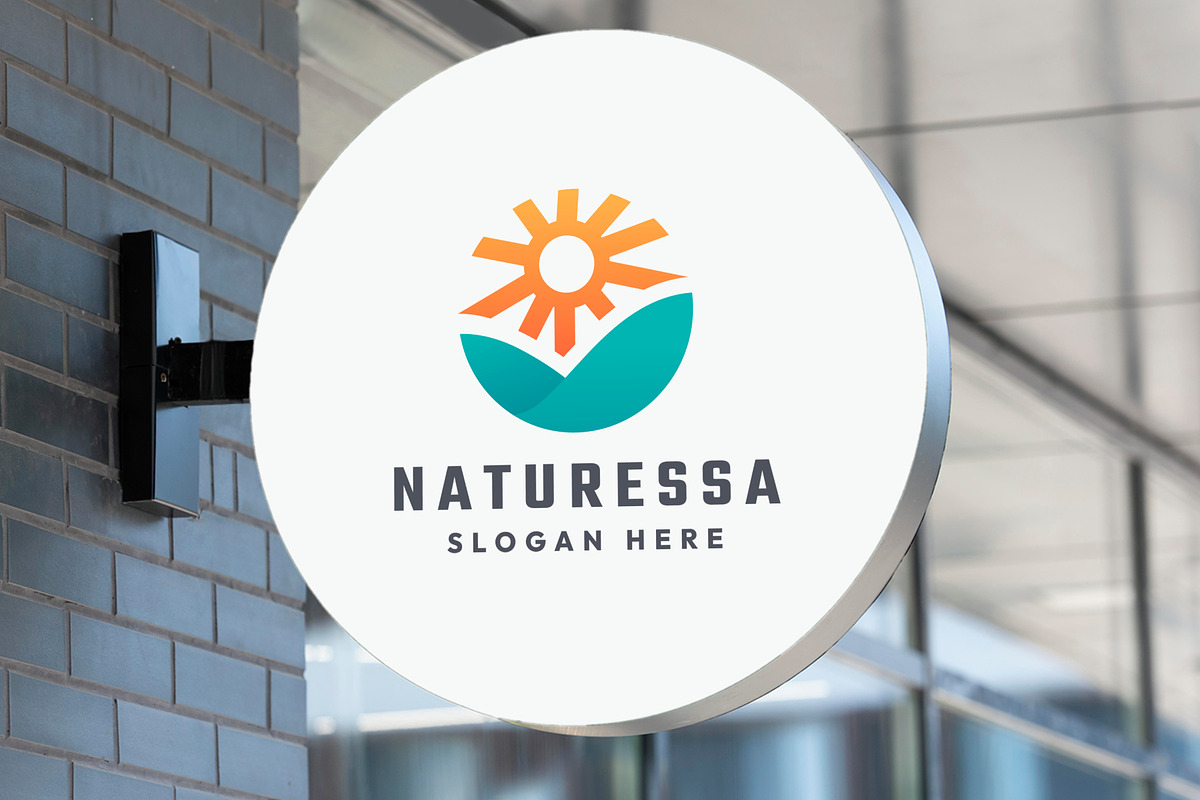 Sun Nature Tech Logo, a Branding & Logo Template by Design_Planet (Photo 2 of 3)