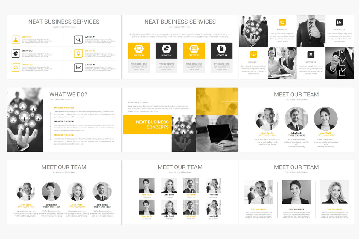 Neat PowerPoint Template, a Presentation Template by SlideArt (Photo 5 of 14)