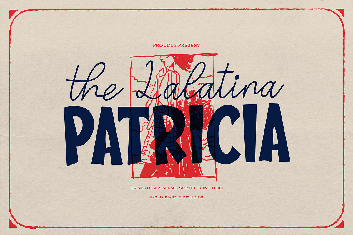 Lalatina Patricia Hand Drawn Script, a Handwritten Font by gracetype_studio (Photo 1 of 12)