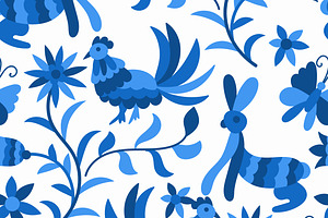 Otomi Styled Seamless Patterns