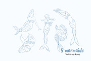 Mermaid's Life vector illustration, an Object Graphic by MayBay Studio (Thumbnail 2 of 6)
