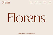 CS Florens Drawn, a Serif Font by Craft Supply Co. (Thumbnail 1 of 8)