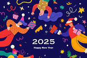 Merry Christmas and Happy New Year!, a Seasonal Illustration by MoleskoStudio (Thumbnail 4 of 27)
