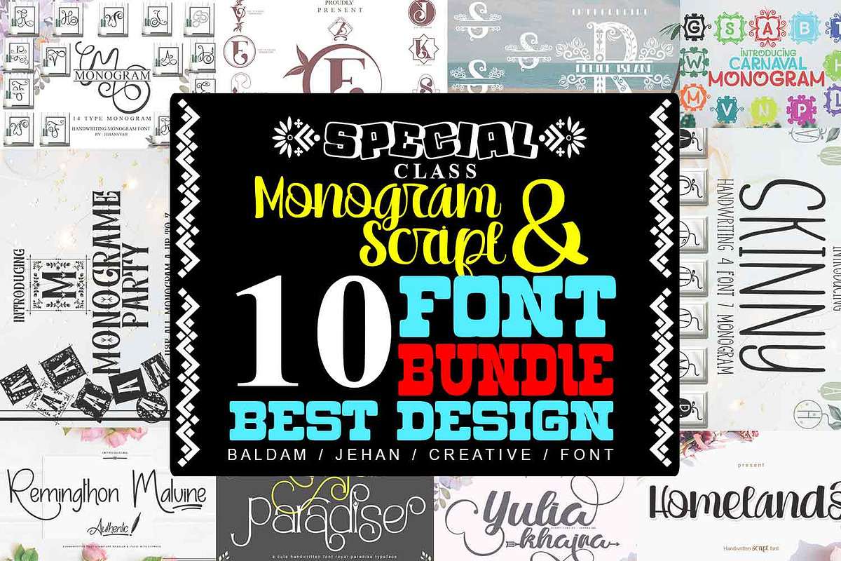 BULK BUNDLE 110 FONT INCLUDE, a Serif Font by Bramcreative (Photo 5 of 7)