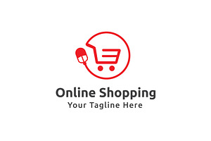Online Shopping Logo Template