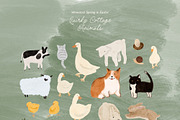 Whimsical Cottage Spring Animals, an Animal Illustration by Lana Elanor (Thumbnail 7 of 17)