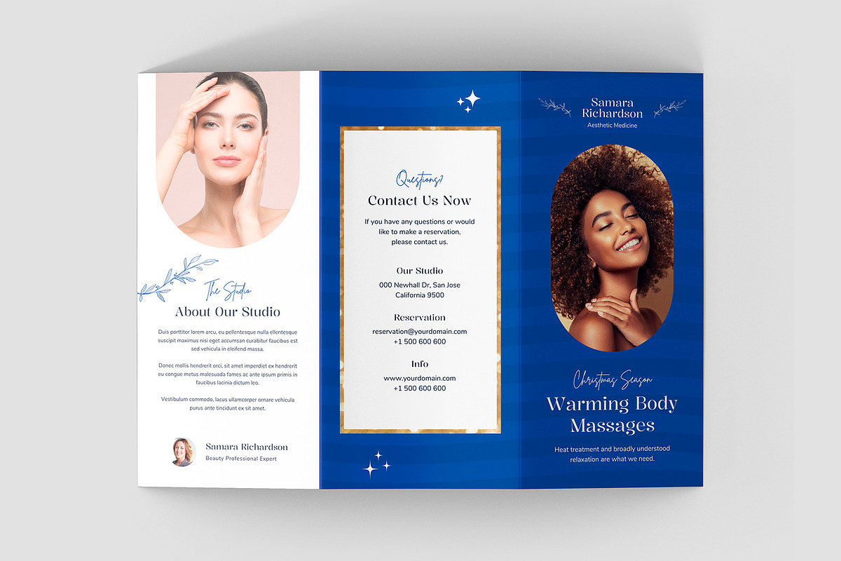 Aesthetic Beauty Salon Trifold, a Brochure Template by artbart (Photo 3 of 9)