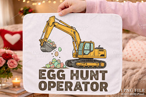Funny Eggs Cavator PNG, an Illustration by Canvas Craft