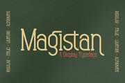 Magistan Modern Display Font, a Slab Serif Font by Storytype Studio (Thumbnail 1 of 15)
