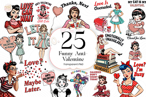 Funny Anti-Valentine PNG Clipart, a Person Illustration by KennedyStudio