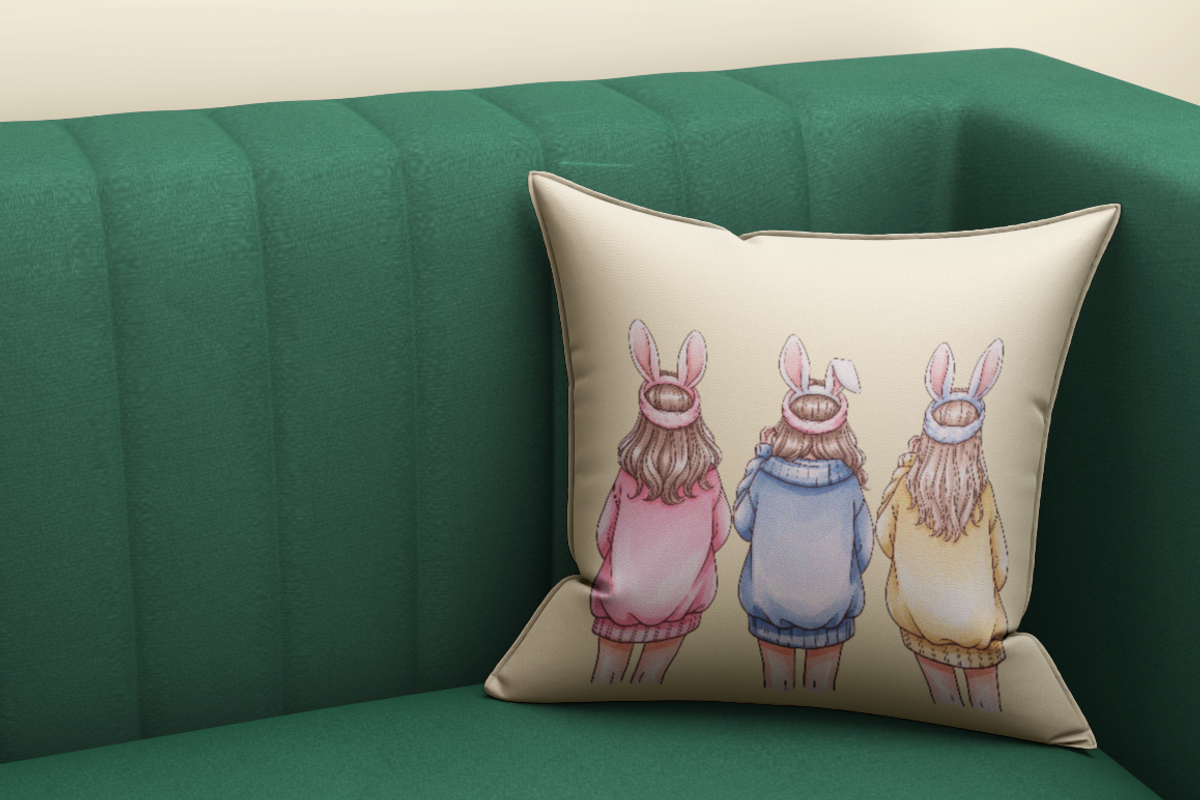 Easter Bunny Girls PNG Clipart., a Person Illustration by KennedyStudio (Photo 4 of 4)
