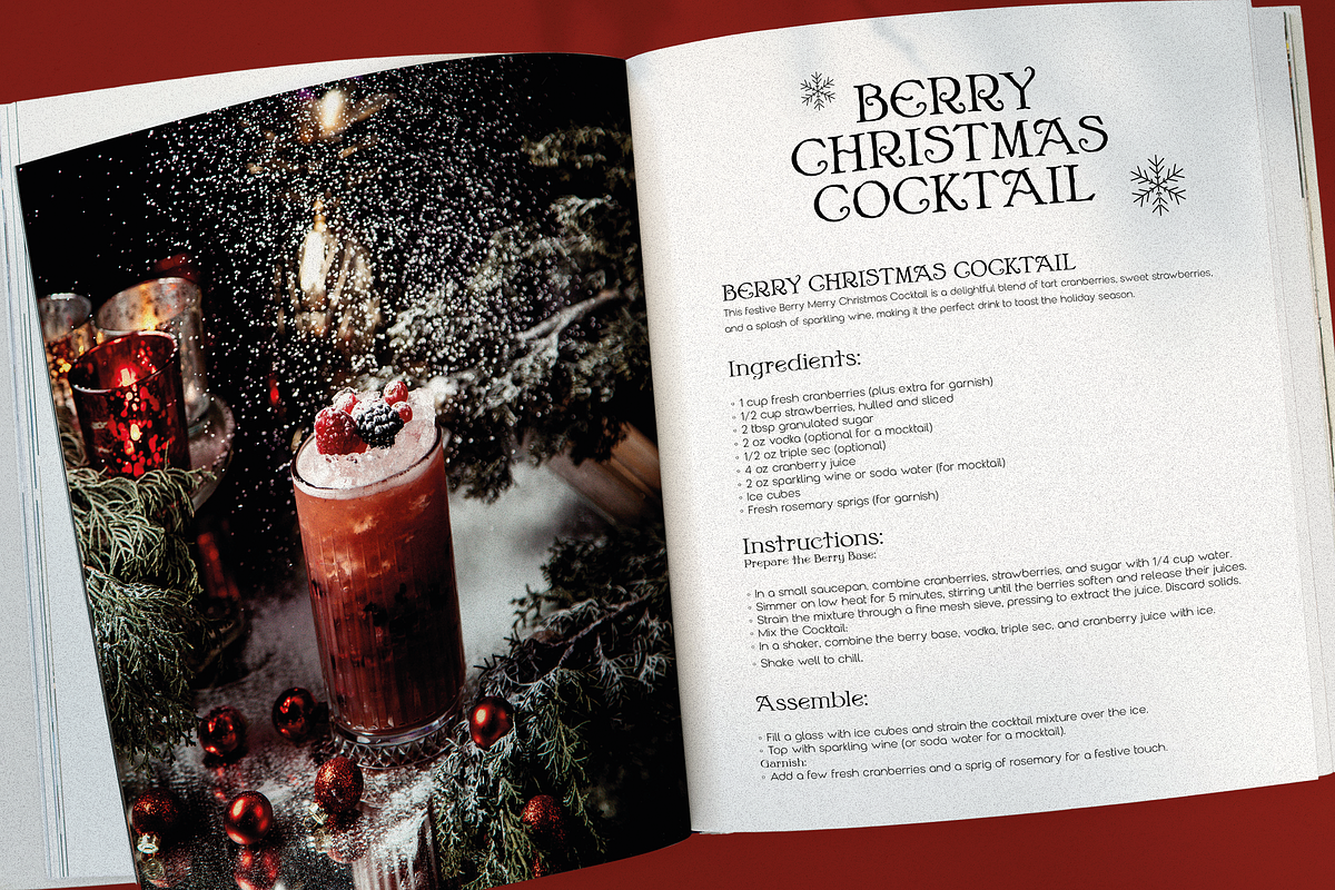 Winter Veil - Festive Typeface, a Serif Font by HipFonts (Photo 7 of 11)