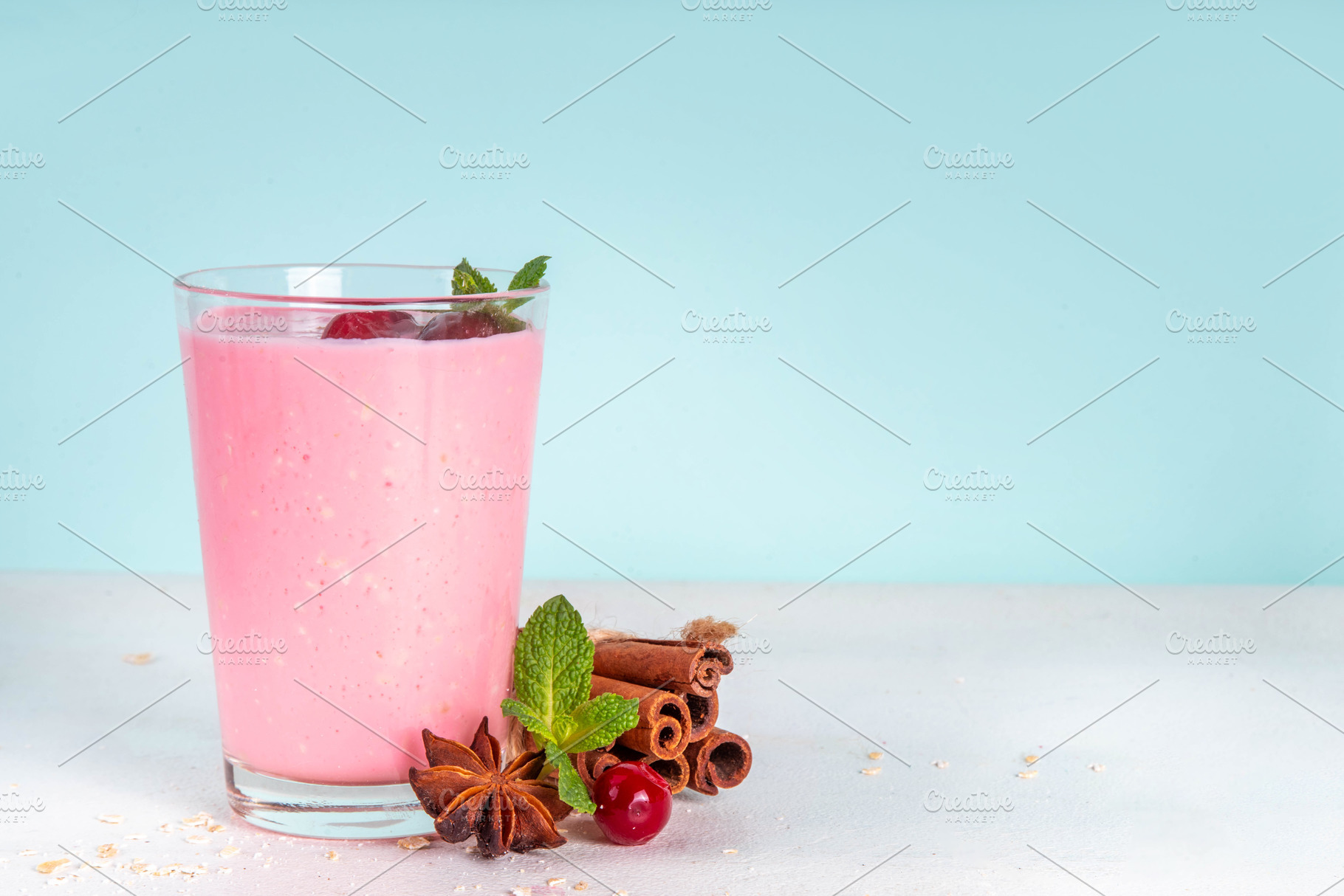 Autumn winter spicy fruit smoothie set, a Food & Drink Photo by Rimma