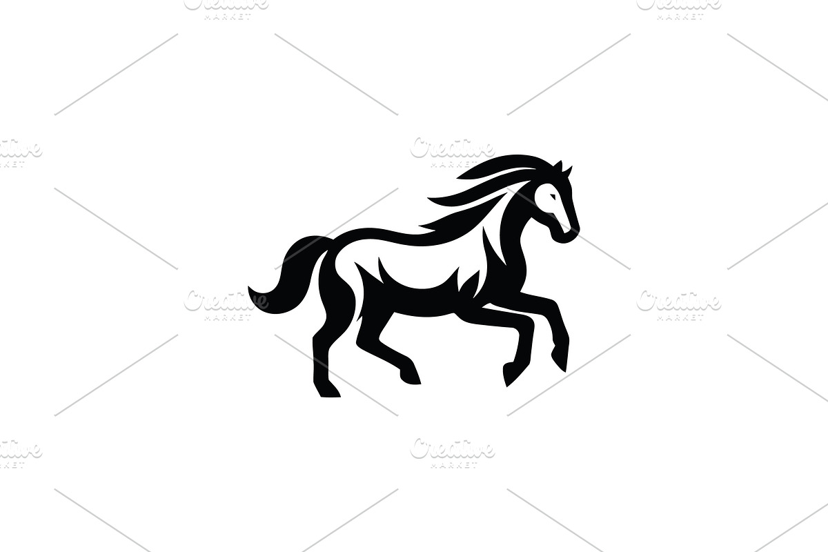 Majestic Running Stallion Logo, a Branding & Logo Template by Vectorium Studio (Photo 1 of 2)
