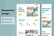 Architecture Web Design, a Wireframe Template by INSPR STD (Thumbnail 2 of 6)