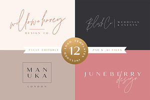 The Amoret Font Duo 12 Logos