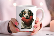 Whimsical Dogs Valentine's Day Png, an Illustration by Craft Nest (Thumbnail 7 of 9)
