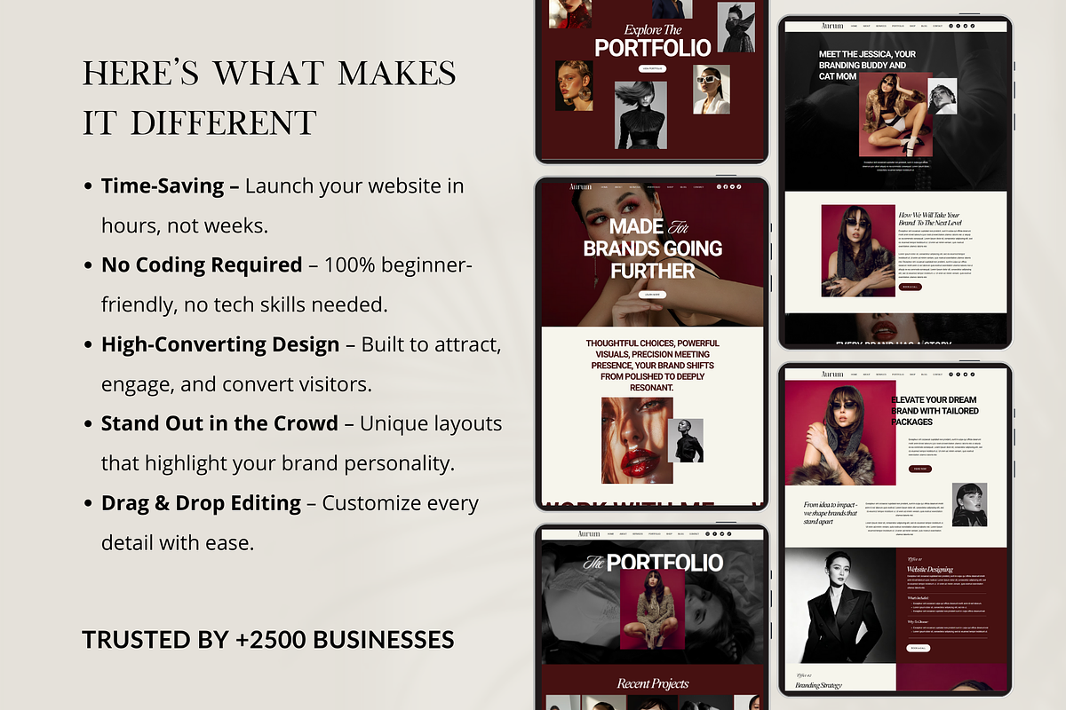 Luxury Wix Website Template Coaches, a Wix Template by AdvertFox (Photo 3 of 10)