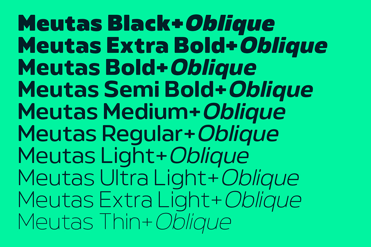 Meutas Soft Font Family, a Sans Serif Font by trustha (Photo 15 of 15)