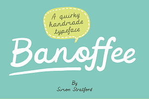 Script Font Banoffee Handmade