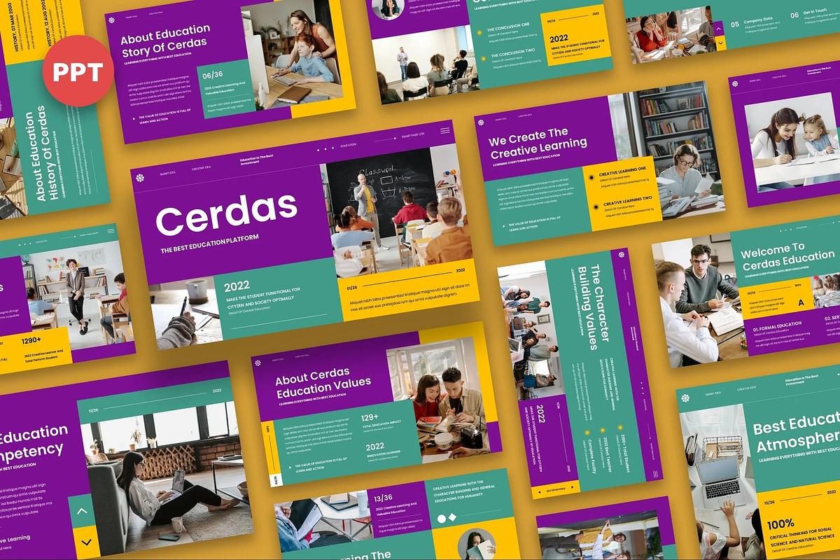 Cerdas - Education Powerpoint, a Presentation Template by Fit-tee (Photo 1 of 6)