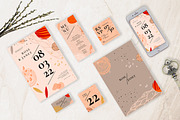 Dusty Abstract Wedding Invitation, an Invitation Template by Lyllopop (Thumbnail 4 of 4)