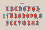 Latin Initials Gothic font family, a Blackletter Font by kaer_shop (Thumbnail 2 of 12)