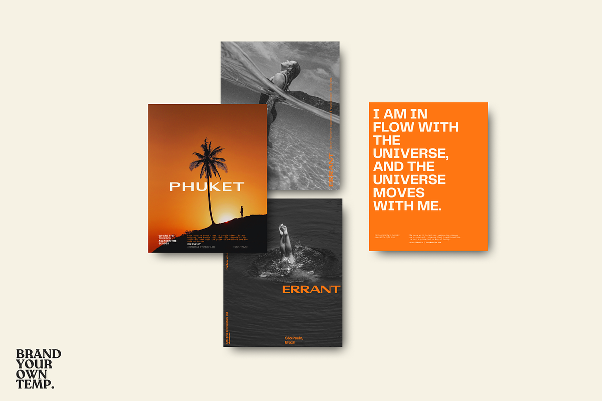 BEACHY TRAVEL INSTAGRAM TEMPLATES, a Templates & Theme by BYOTstudios (Photo 5 of 11)