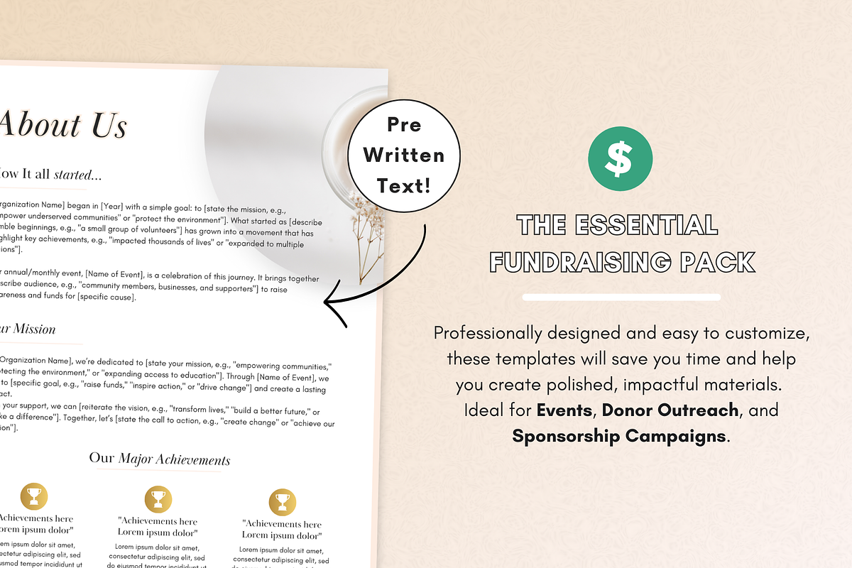 2025 Nonprofit Fundraising Toolkit, a Branding & Logo Template by PittaFinePrint (Photo 2 of 6)