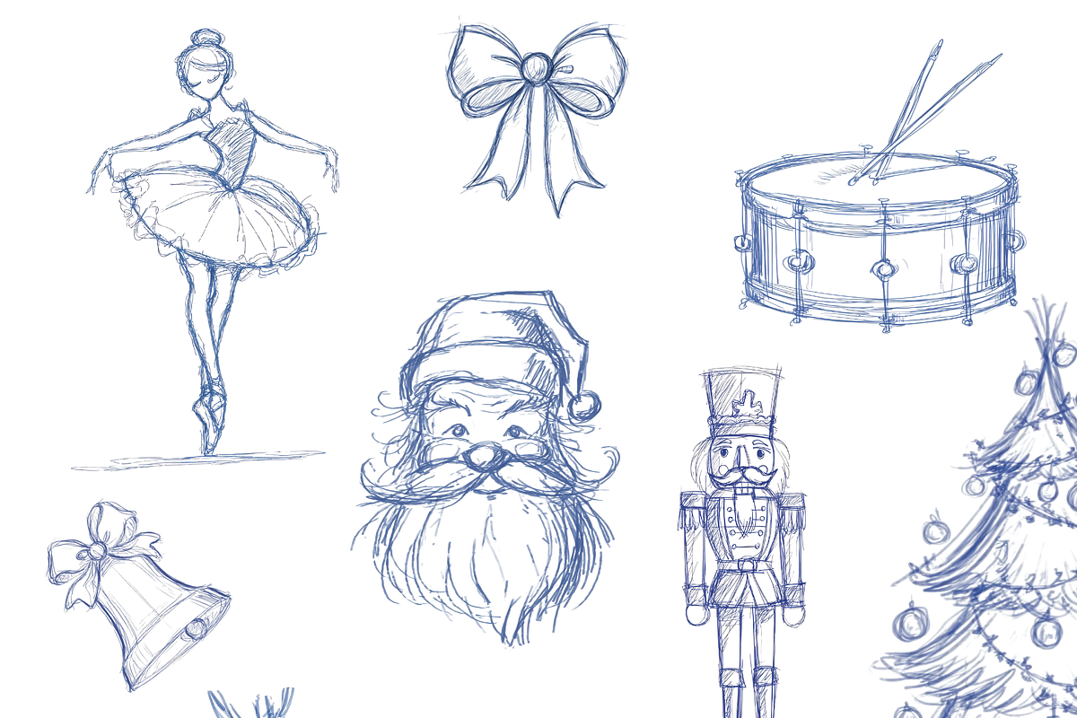 Winter Doodles Clipart Set, a Decorative Illustration by Pati Paints (Photo 1 of 11)