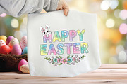 Happy Easter Bunny Clipart Png, an Illustration by CraftArtStudio (Thumbnail 1 of 4)