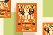 Retro American Texan Party Flyer, a Print Template by Rome B Creation (Thumbnail 1 of 2)