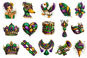 Mardi Gras Sublimation Clipart, an Illustration by Dream Creation (Thumbnail 3 of 5)