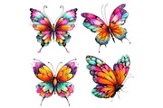 Watercolor Spring Butterfly Clipart, an Illustration by Designworld (Thumbnail 5 of 7)