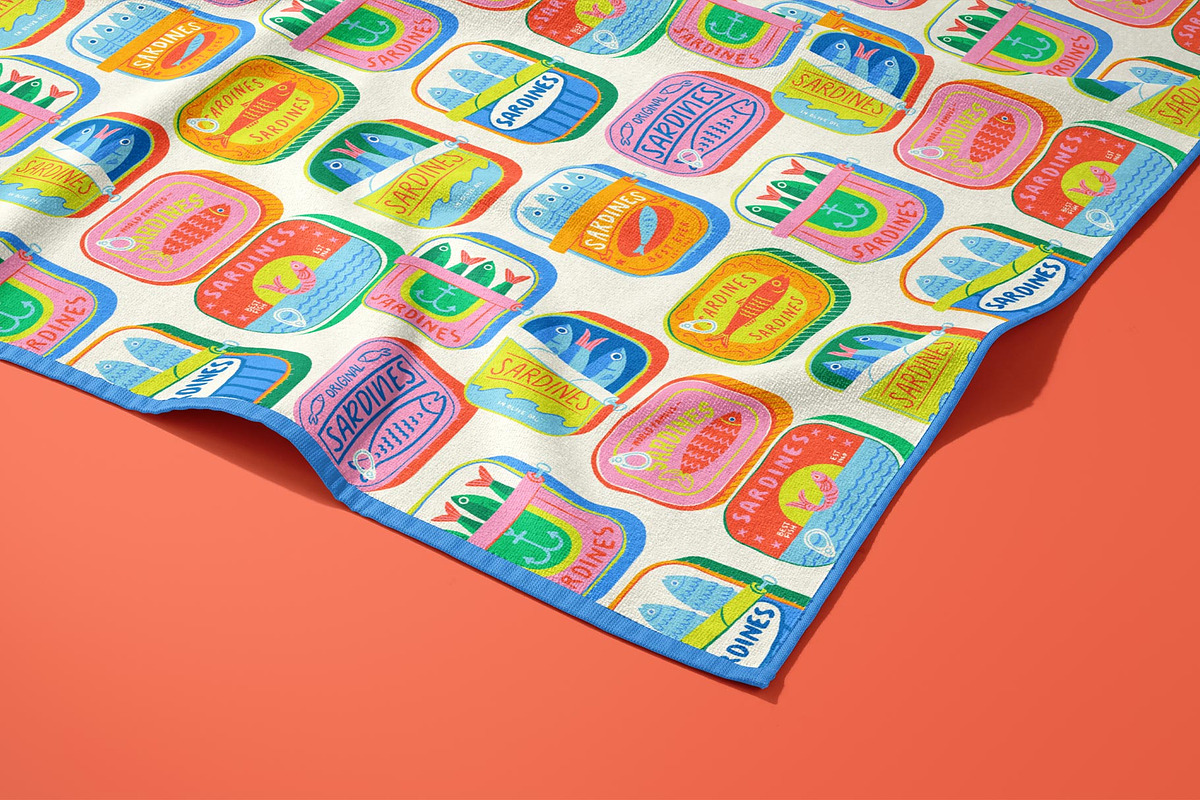 Colorful Canned Fish Pattern, a Pattern Graphic by Dedraw Studio (Photo 2 of 3)