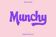 Munchy Script Font, a Script Font by Luna Shop (Thumbnail 1 of 10)