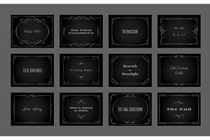 Silent film title card. Vintage, an Illustration by winwin.art