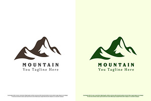 Mountain Hill Logo Design Icon, a Branding & Logo Template by Morvana Crew