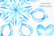 Watercolor Snowflakes, an Illustration by OllyKo Art (Thumbnail 7 of 9)