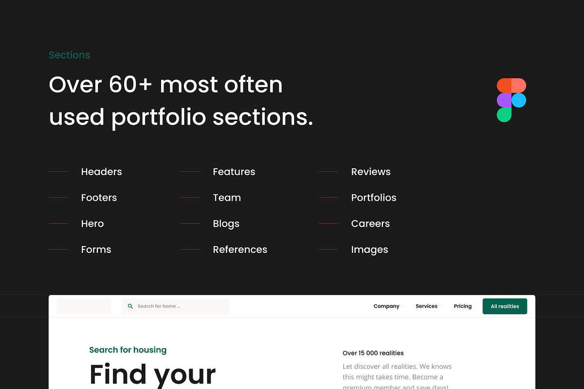 Real Estate Starter - Web UI Kit, a Templates & Theme by Petr Bilek (Photo 2 of 4)