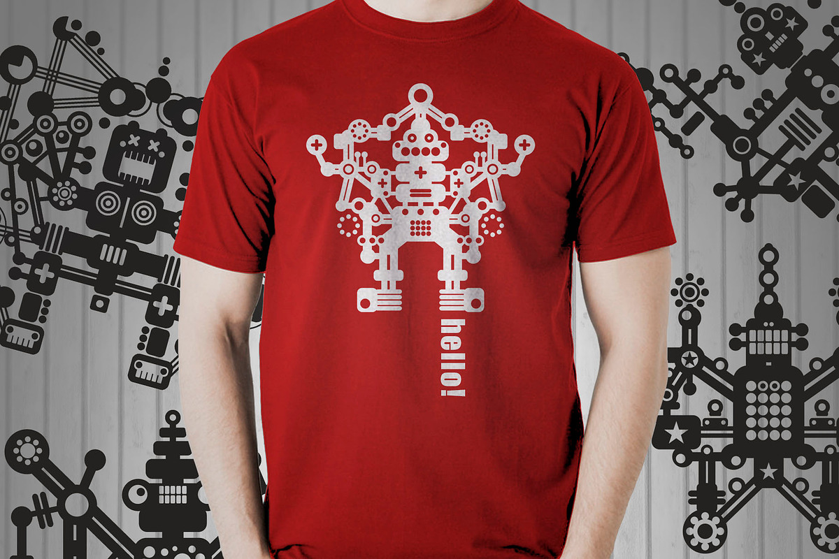 Super robots, a Technology Illustration by eka panova (Photo 6 of 6)