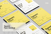 Square Flyer Mockup, an Advertising Mockup by Toasin Studio (Thumbnail 1 of 7)