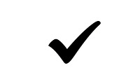 Simple and bold checkmark silhouette, an Illustration by Amazin_art (Thumbnail 5 of 26)